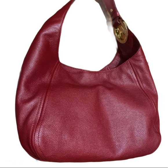 Michael Kors Handbags - Michael Kors Cherry Leather Shoulder Bag NWT